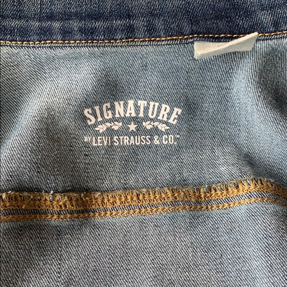 Denim Patchwork Jacket Velvet Pockets - image 5